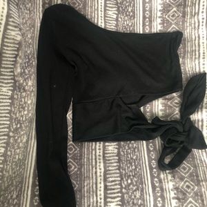 Windsor Single Sleeve Ribbed Crop top